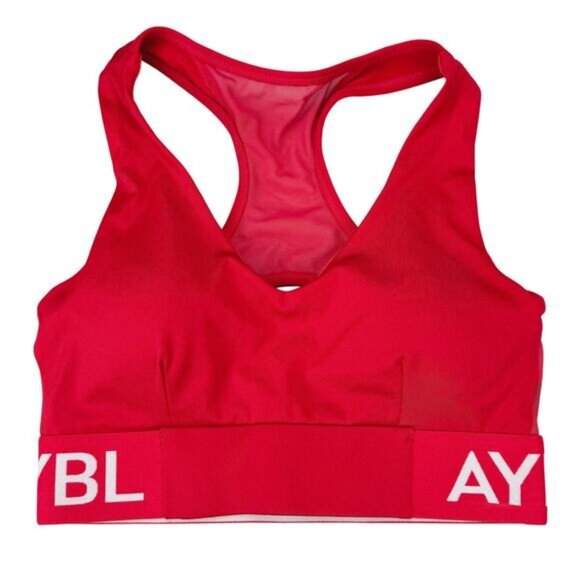 Aybl Red Sports Bra Size Small - Picture 3 of 5